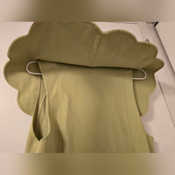 EUC Maeve By Anthropologie Green‎ Scalloped Dress - Picture 10 of 12
